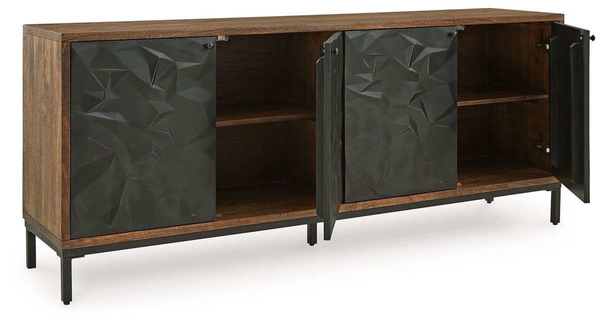 Dorannby - Accent Cabinet - Black / Brown by Ashley – view 3