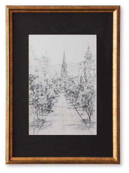 Lemmill - Wall Art - Black / White by Ashley – Framed Prints