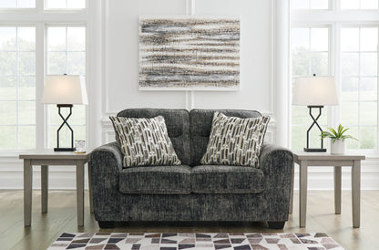 Lonoke - Loveseat - Gunmetal by Ashley – view 3