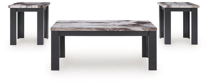 Jazmore - Occasional Table Set (Set of 3) - Dark Brown by Ashley – view 2