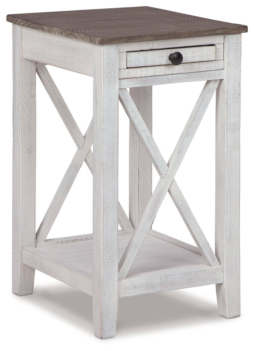 Adalane - Accent Table - White / Gray by Ashley – Accent Tables