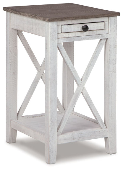 Adalane - Accent Table - White / Gray by Ashley – Accent Tables