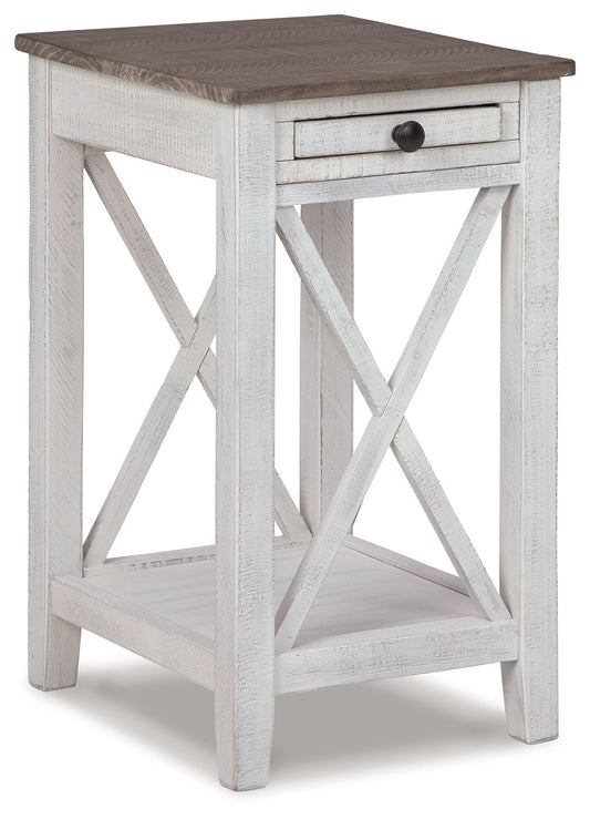 Adalane - Accent Table - White / Gray by Ashley – Accent Tables