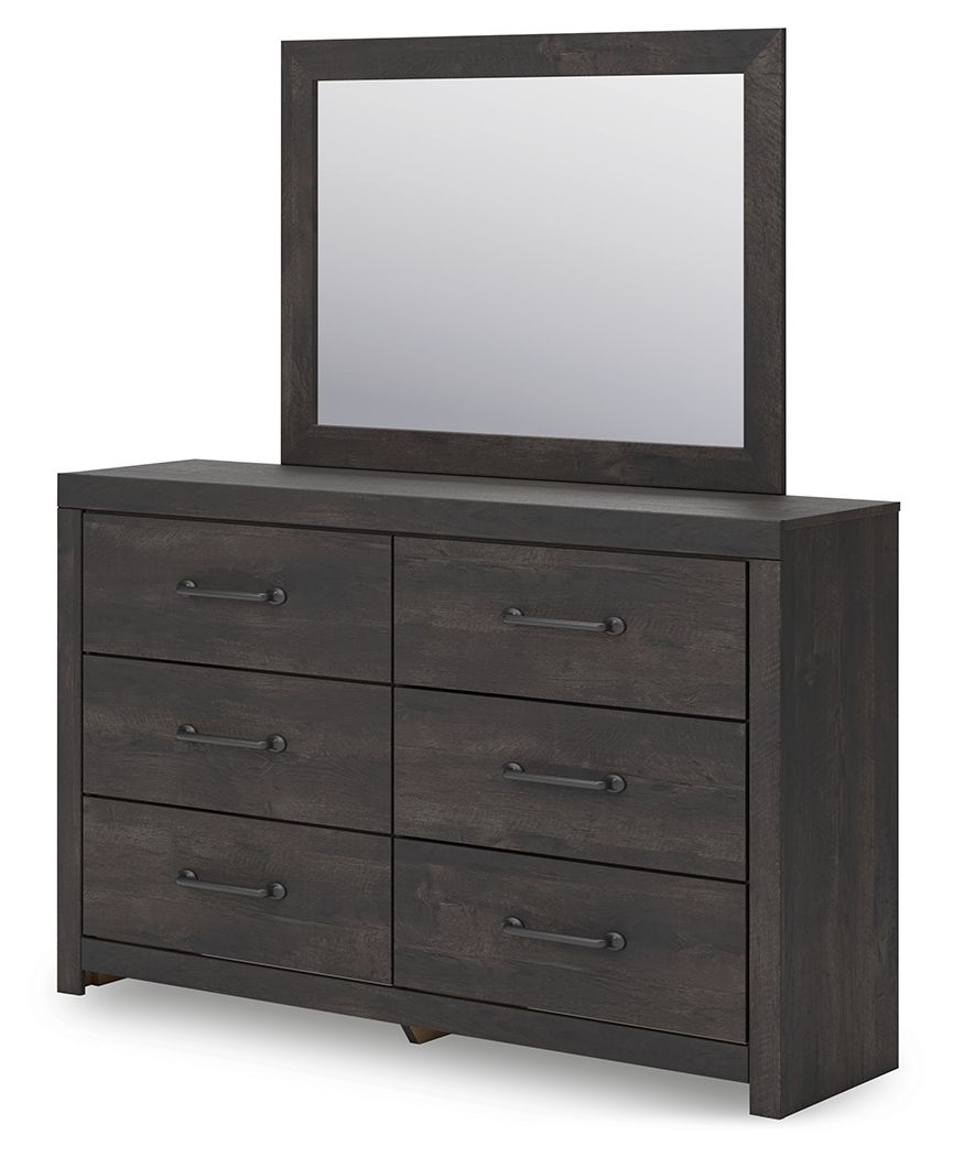 Hollivern - Dresser And Mirror - Dark Gray by Ashley – view 3