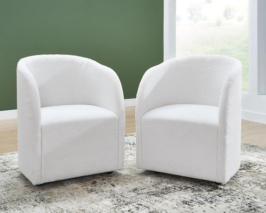 Rowanbeck - Dining Upholstered Arm Chair (Set of 2) - Ivory by Ashley – view 2