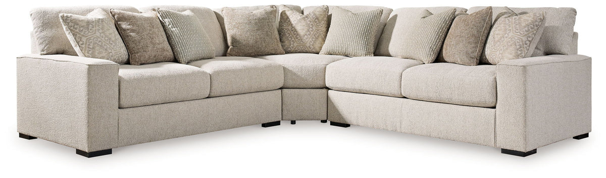 Ballyton - 3-Piece Sectional - Sand – Stationary Sectionals