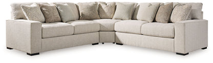 Ballyton - 3-Piece Sectional - Sand – Stationary Sectionals