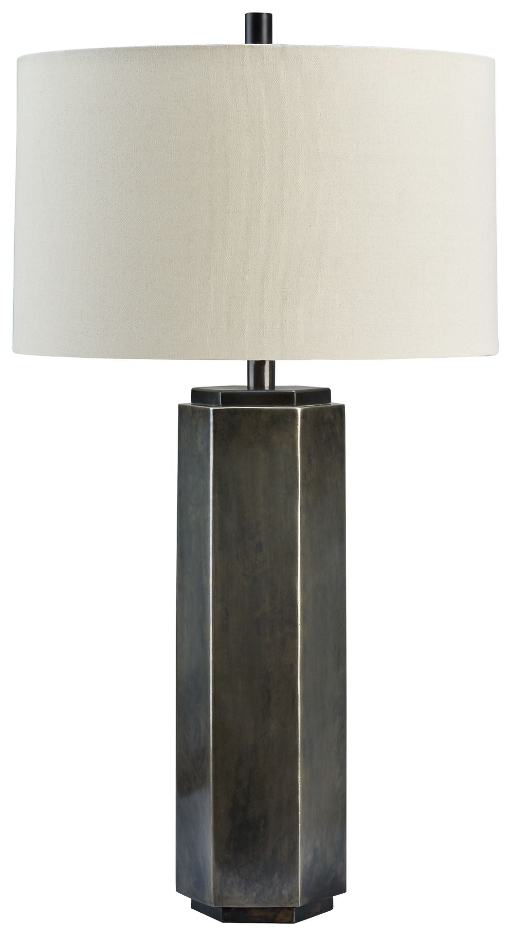 Dirkton - Metal Table Lamp  - Antique Pewter Finish by Ashley – Table Lamps