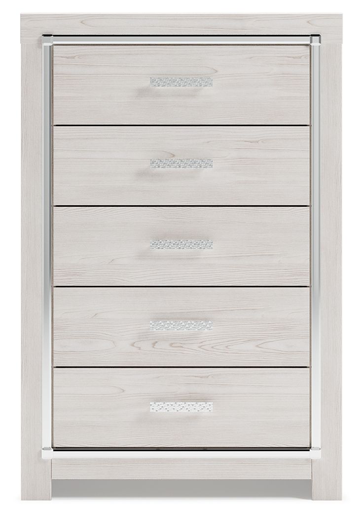 Altyra - Five Drawer Chest - White by Ashley – view 2