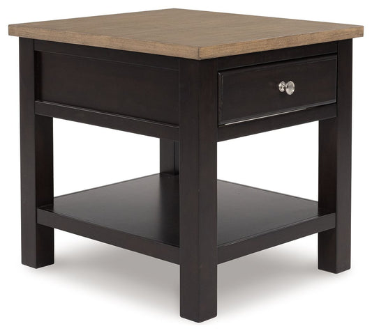Drazmine - Rectangular End Table - Brown by Ashley – End Tables