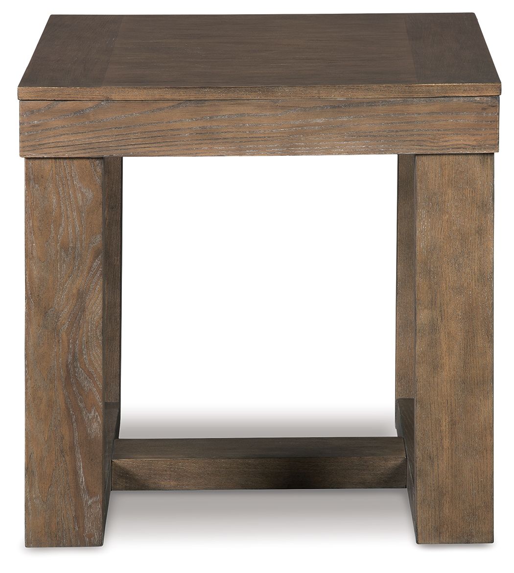 Cariton - Square End Table - Gray by Ashley – view 3
