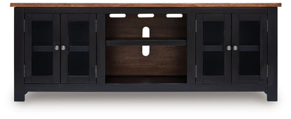 Wildenauer - XL TV Stand With Fireplace Option - Brown / Black by Ashley – view 3