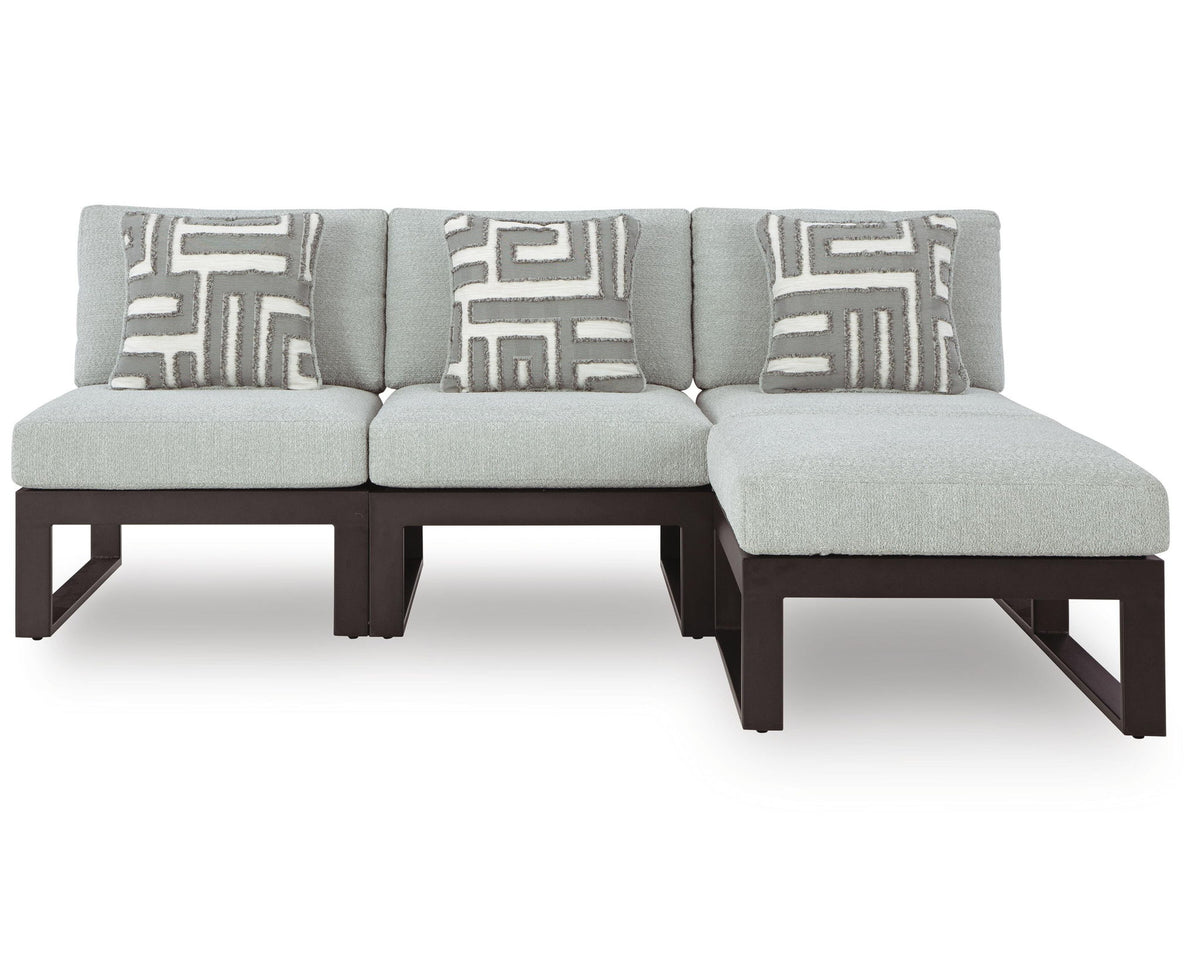 Beachloft - 4 Piece Outdoor Sectional by Ashley – Stationary Sectionals