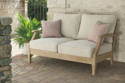 Clare View - Loveseat w/Cushion - Beige by Ashley – view 2