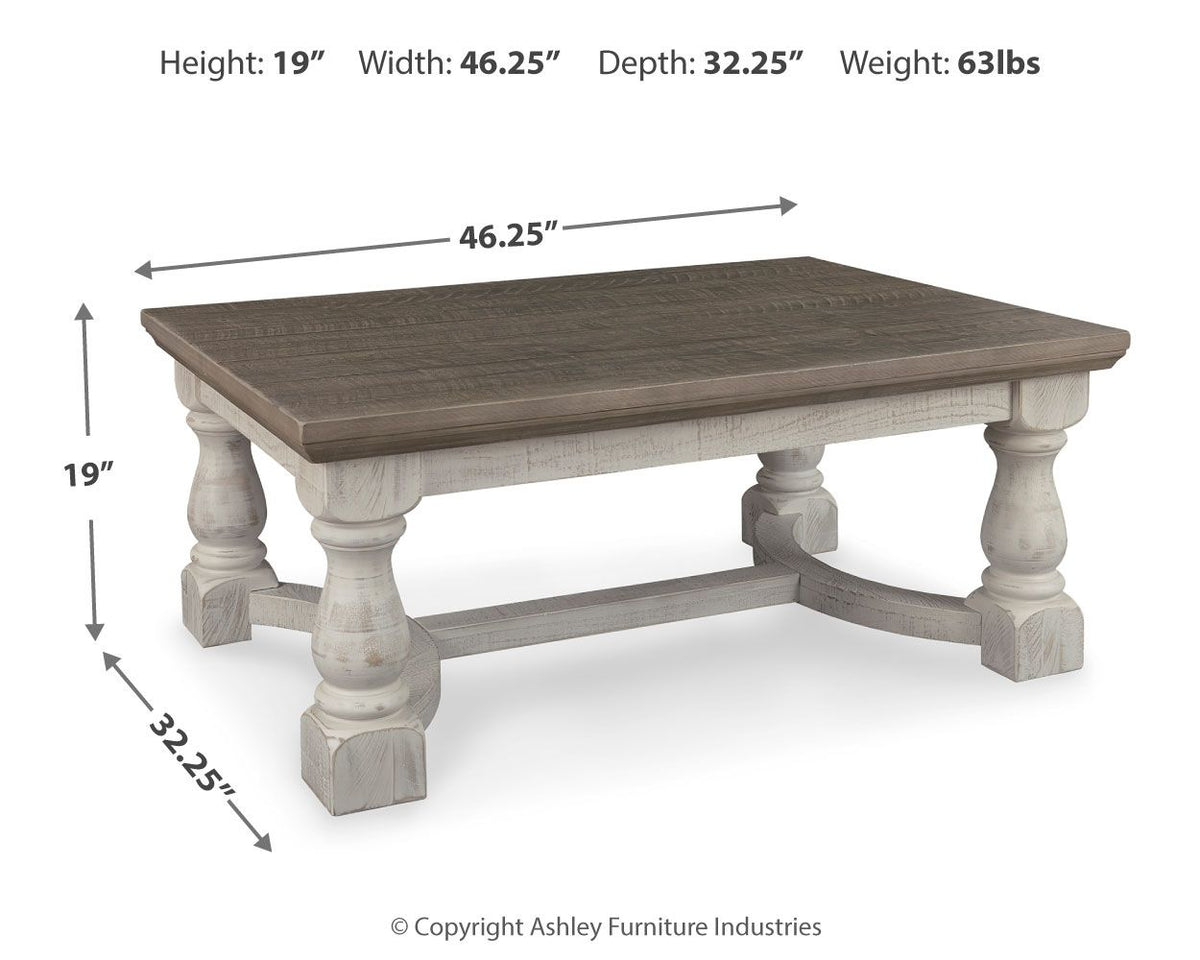 Havalance - Rectangular Cocktail Table - Gray / White by Ashley – view 2