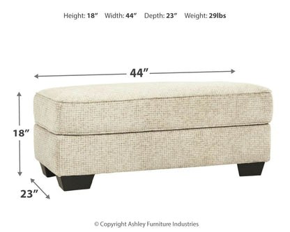 Monaghan - Ottoman - Sandstone by Ashley – view 3