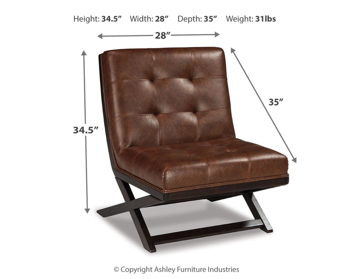 Sidewinder - Accent Chair - Brown by Ashley – view 3