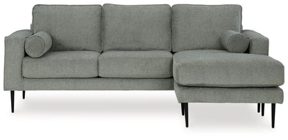Hazela - Sofa Chaise - Charcoal by Ashley – Stationary Sofas