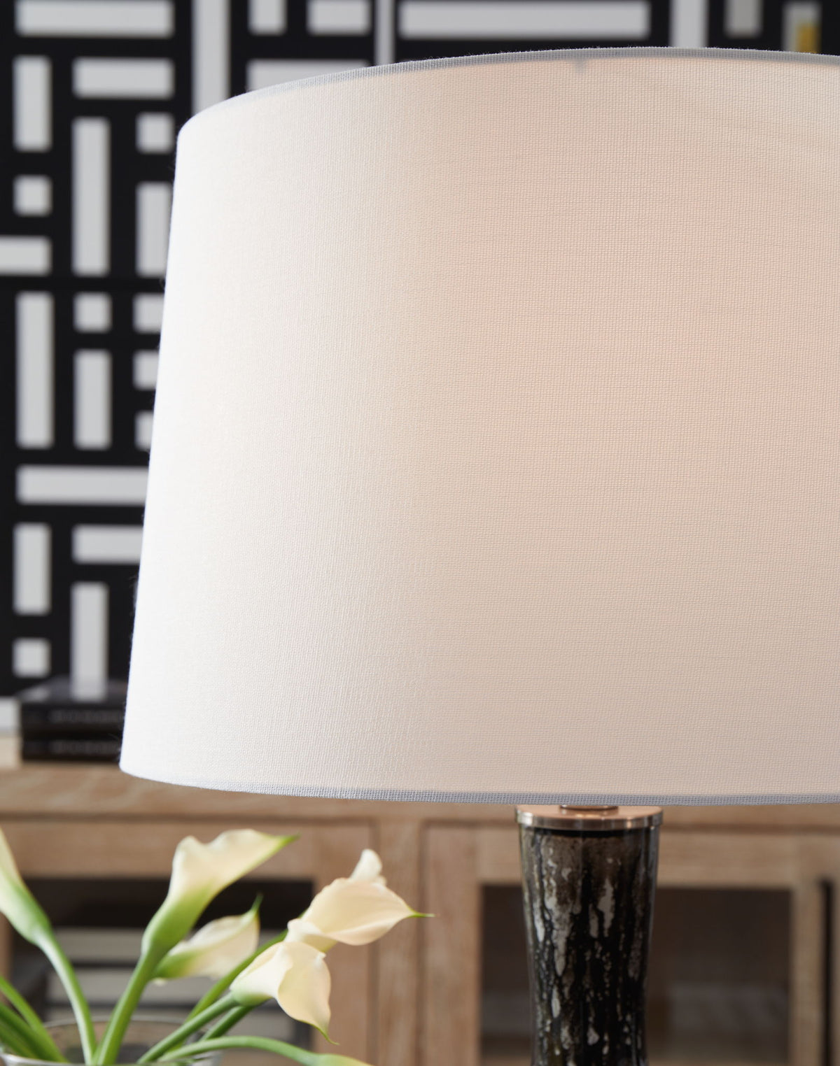 Tenslow - Glass Table Lamp - Antique Black by Ashley – view 2
