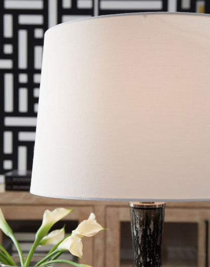 Tenslow - Glass Table Lamp - Antique Black by Ashley – view 2