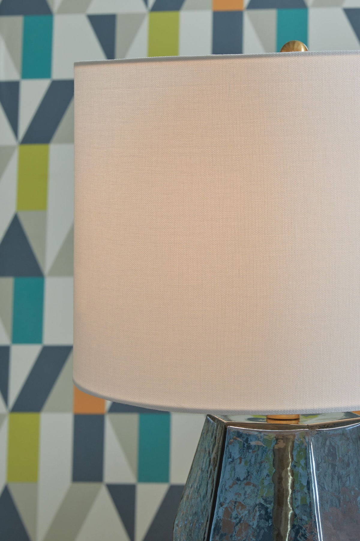 Tallow - Glass Table Lamp - Blue by Ashley – view 4
