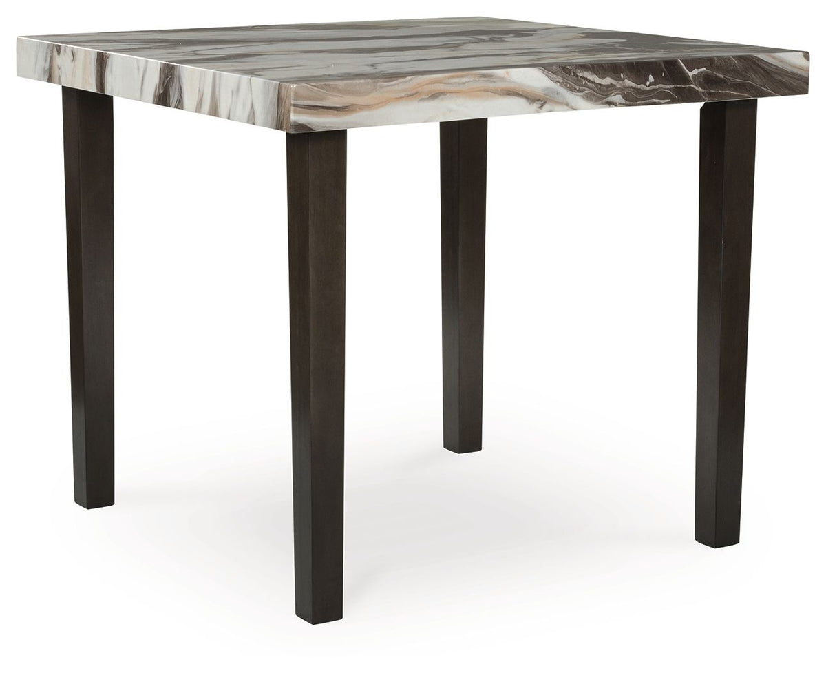 Jeshina - Square Dining Room Counter Table - Dark Brown / Beige by Ashley – Counter Tables