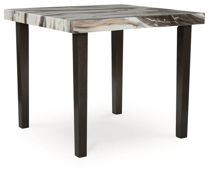 Jeshina - Square Dining Room Counter Table - Dark Brown / Beige by Ashley – Counter Tables