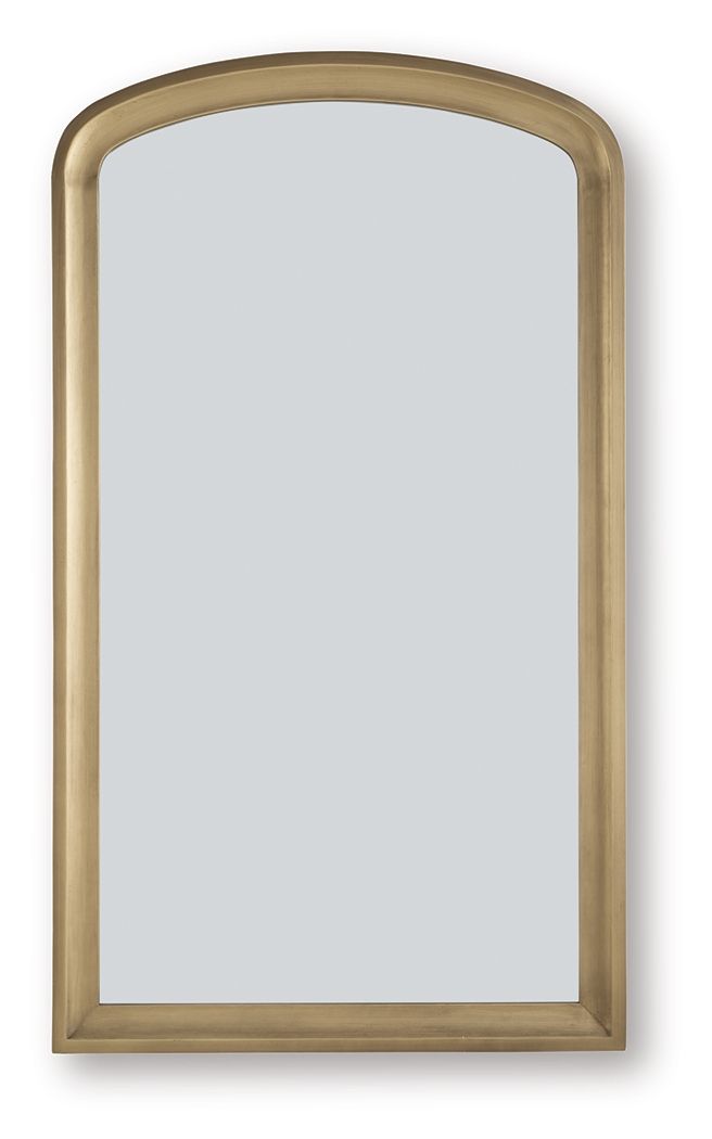 Fintan - Floor Mirror - Gold Finish by Ashley – Floor Mirrors