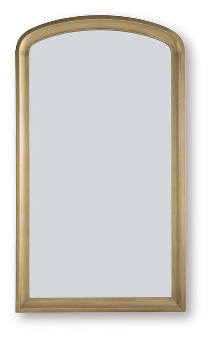Fintan - Floor Mirror - Gold Finish by Ashley – Floor Mirrors