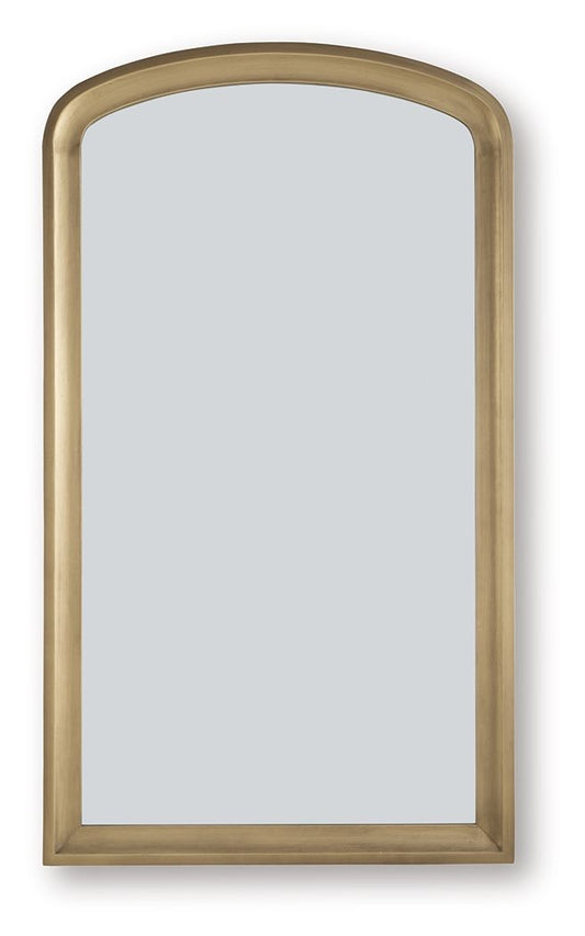 Fintan - Floor Mirror - Gold Finish by Ashley – Floor Mirrors