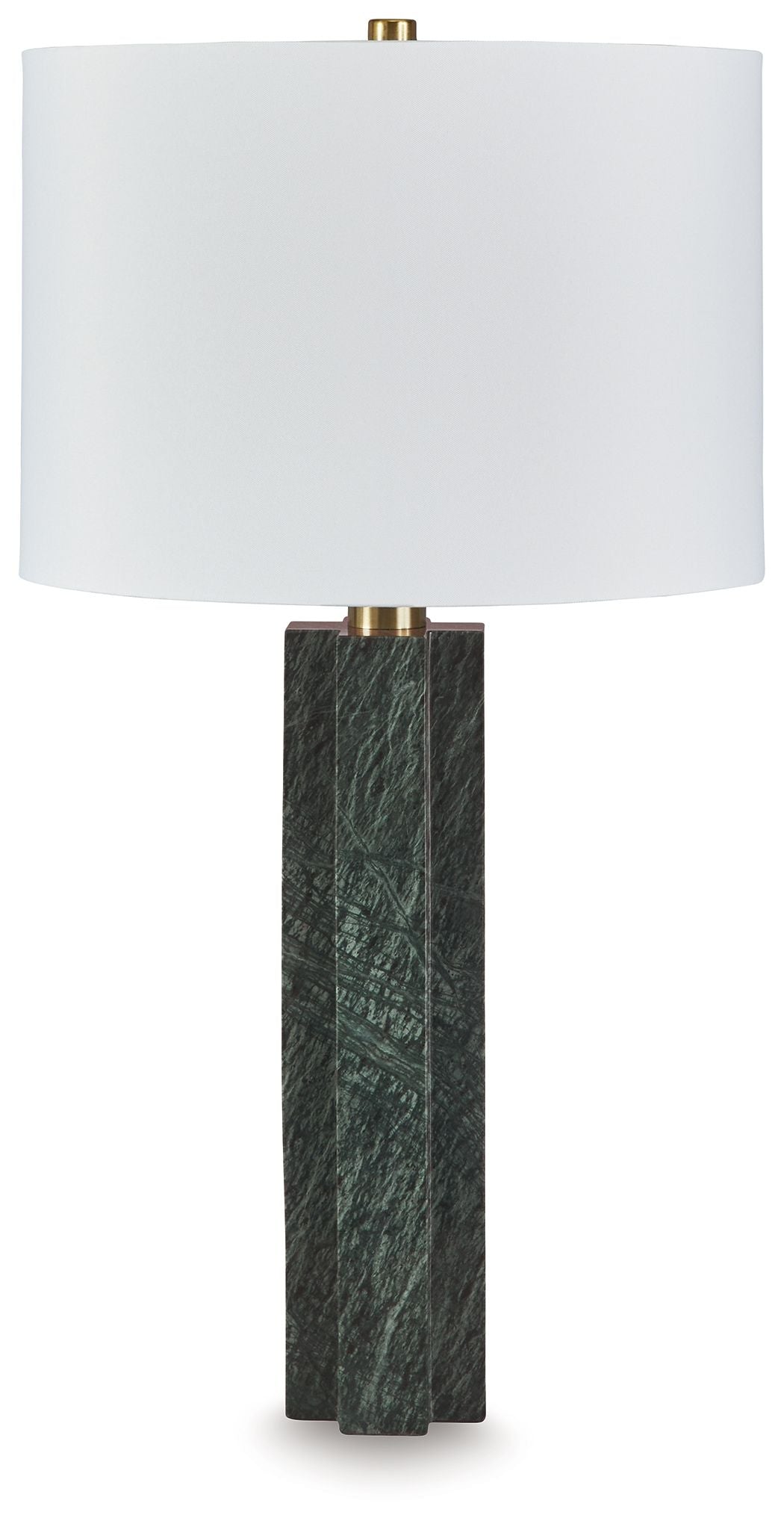 Keegan - Marble Table Lamp - Green by Ashley – Table Lamps