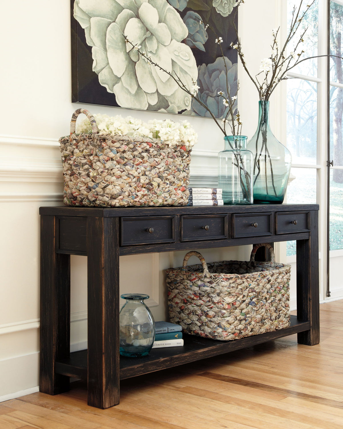 Gavelston - Sofa Table - Black by Ashley – view 3