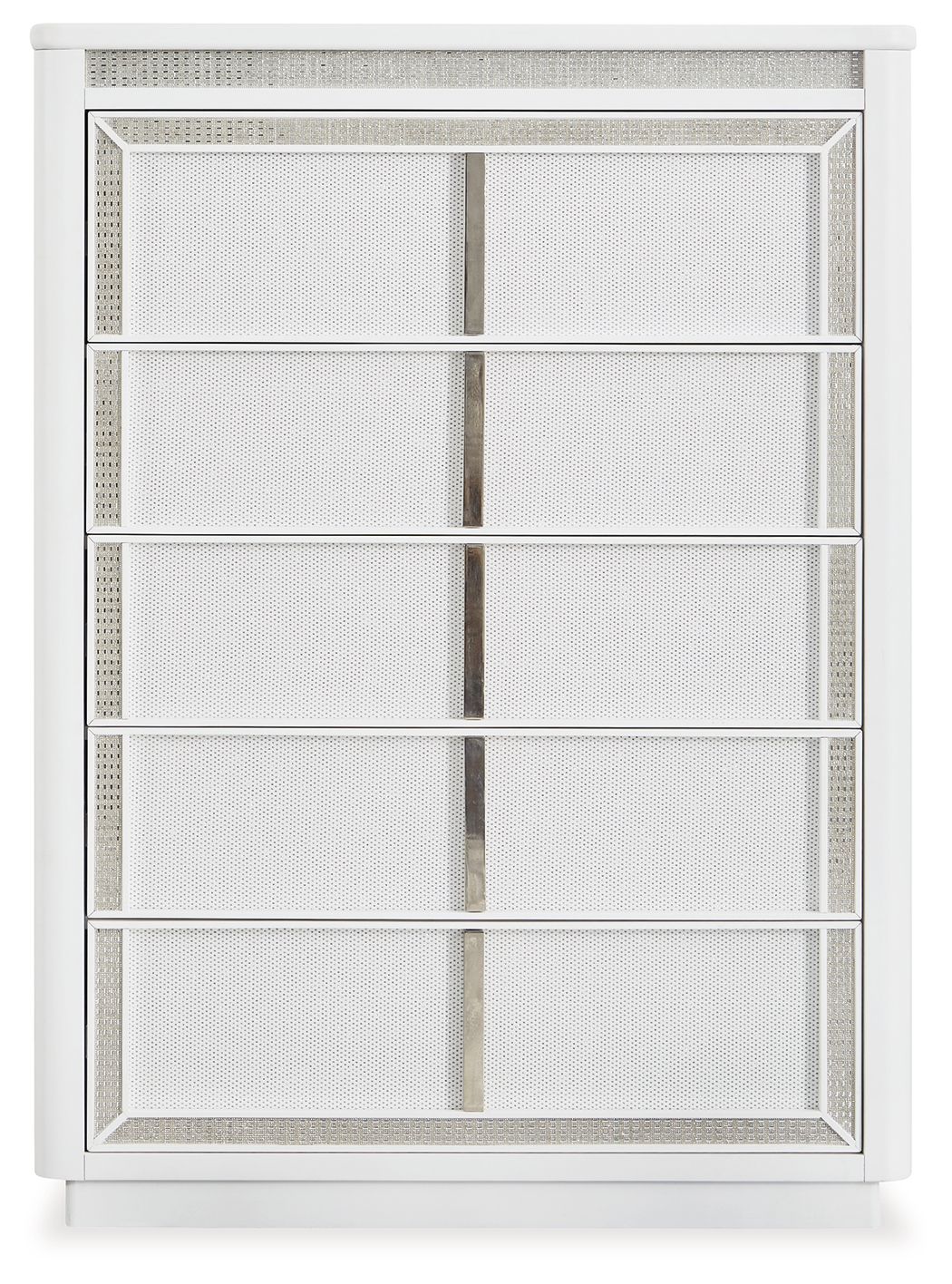 Chalanna - Five Drawer Chest - White by Ashley – view 4