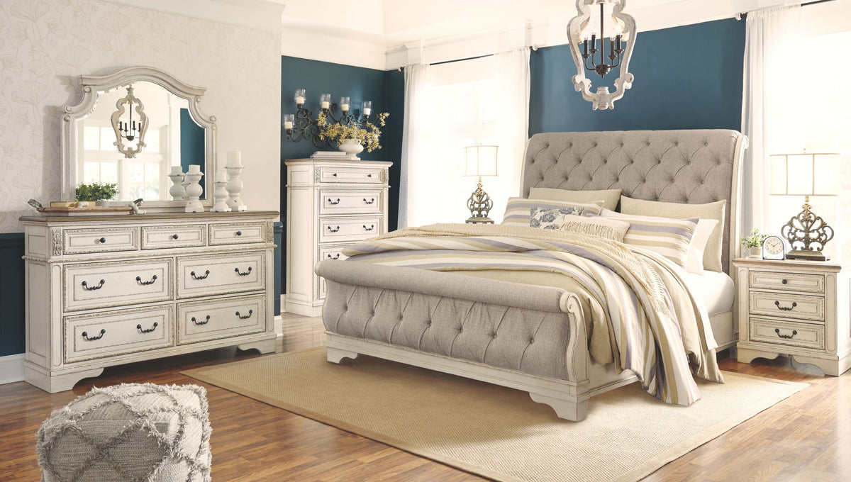 Realyn - Bedroom Sleigh Bed Set by Ashley – 6 Piece Bedroom Sets