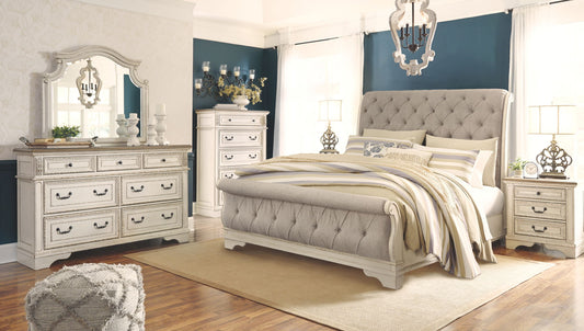 Realyn - Bedroom Sleigh Bed Set by Ashley – 6 Piece Bedroom Sets