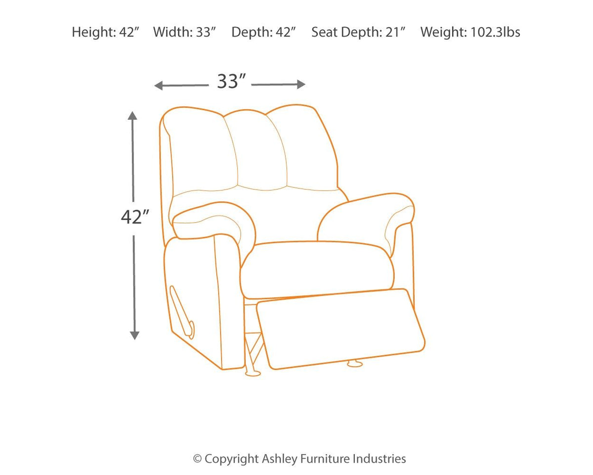 Darcy - Rocker Recliner by Ashley – view 5