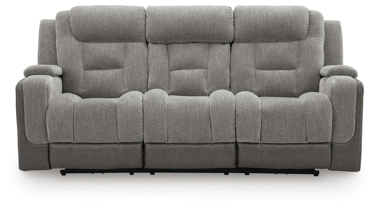 Mixed Motion - Power Reclining Sofa With Adjustable Headrest by Ashley – view 4