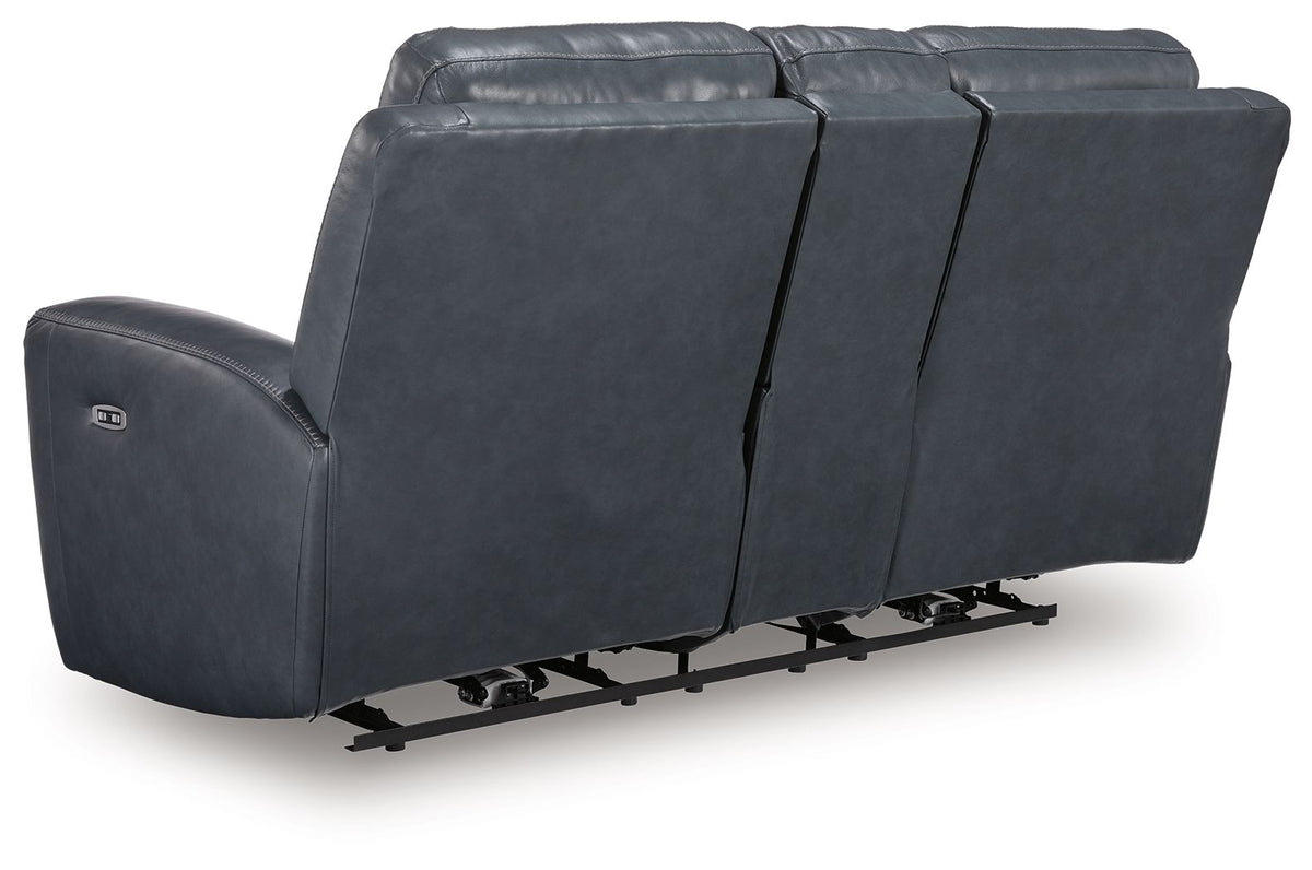 Bexhurst - Power Reclining Loveseat With Console / Adjustable Headrest by Ashley – view 6