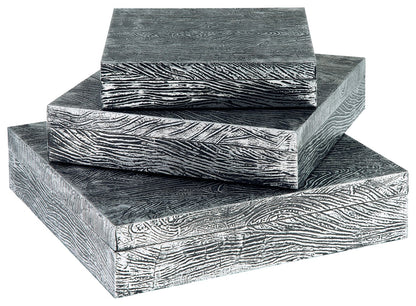 Keldy - Box Set (Set of 3) - Antique Pewter Finish by Ashley – Baskets & Boxes