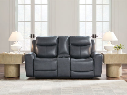 Bexhurst - Power Reclining Loveseat With Console / Adjustable Headrest by Ashley – view 7