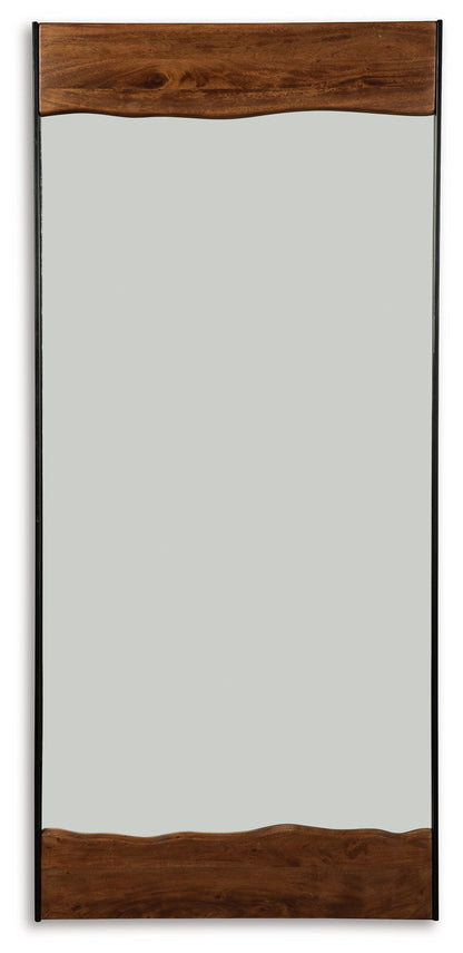 Panchali - Floor Mirror - Brown / Black by Ashley – view 3
