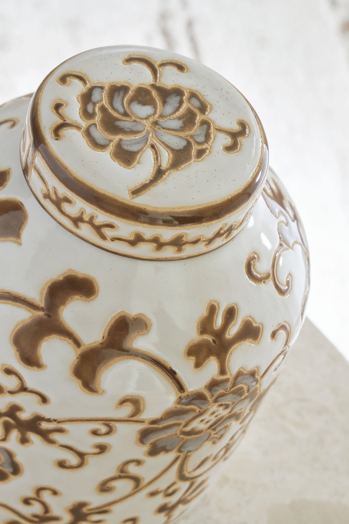 Adalham - Jar - Cream / Brown by Ashley – view 2