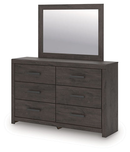 Prendonea - Dresser and Mirror - Charcoal by Ashley – view 3