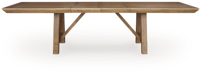 Ridgester - Rectangular Dining Room Extension Table - Light Brown – view 2