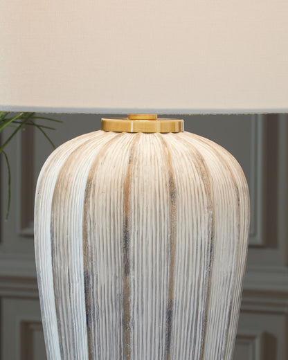 Lanwell - Poly Table Lamp - Antique Gray by Ashley – view 3