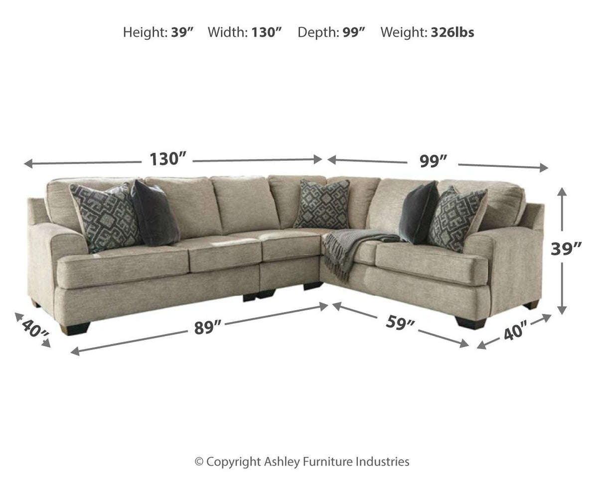 Bovarian - 3 Piece Sectional by Ashley – view 4