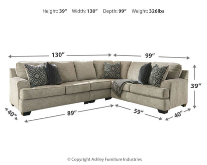 Bovarian - 3 Piece Sectional by Ashley – view 4