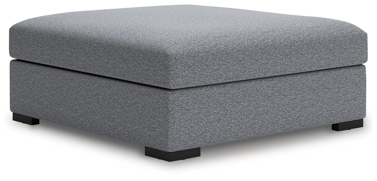 Bealton - Oversized Accent Ottoman - Salt And Pepper – Accent Ottomans