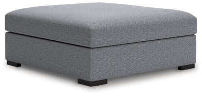Bealton - Oversized Accent Ottoman - Salt And Pepper – Accent Ottomans