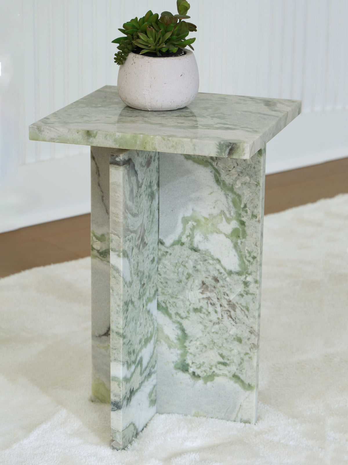 Deaconwell - Accent Table - White / Green by Ashley – view 3